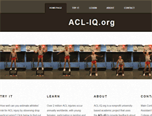 Tablet Screenshot of acl-iq.org